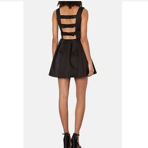 Topshop bow back satin dress